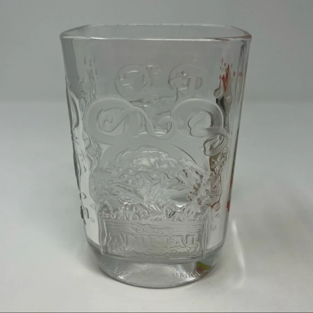 Walt Disney World McDonalds 2000 Celebration Glass Animal Kingdom Mickey Mouse - Picture 2 of 9